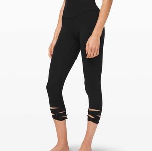 Lululemon Align High Rise Crop 21" Love Knot Size 6